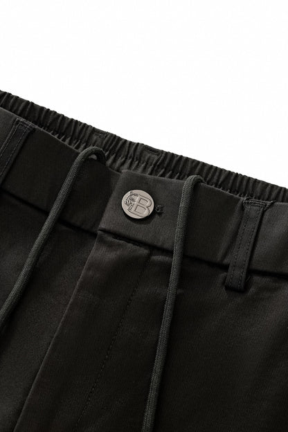 Apex Drawstring Stretch Shorts BLACK