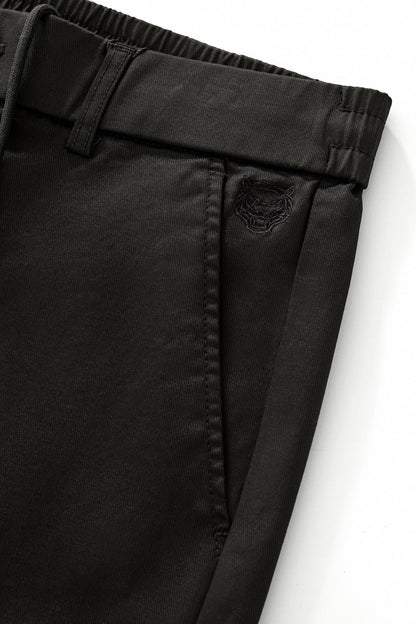 Apex Drawstring Stretch Shorts BLACK