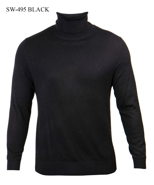 Prestige SW-495 Black Turtle Neck Sweater