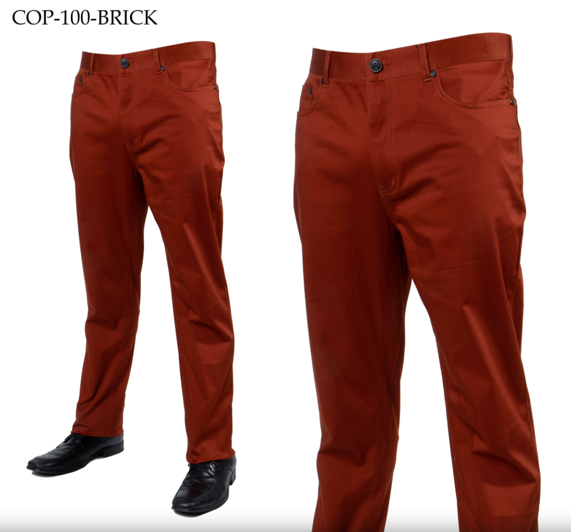 Prestige Men's Brick High-end Pants - Dudes Boutique