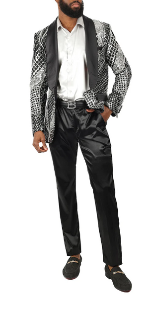 Barabas Men's 'EXQUISITE IMPRESSION' Shine Blazer - Dudes Boutique