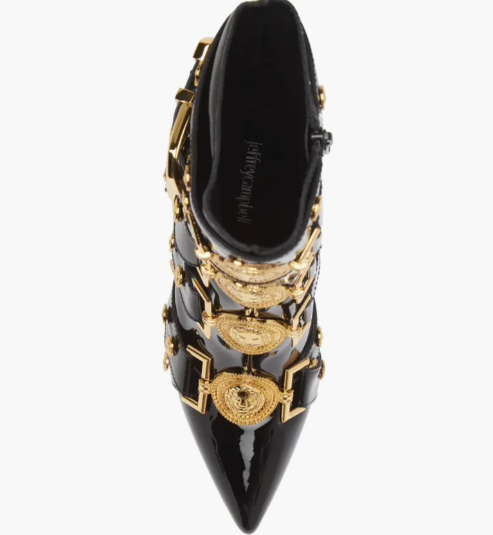 Jeffrey Campbell Black Gold Loyalty Heels - Dudes Boutique