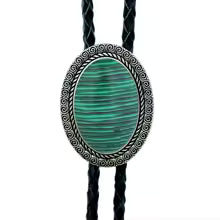 Kashani Agate Gemstone Bolo Tie