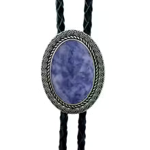 Kashani Agate Gemstone Bolo Tie