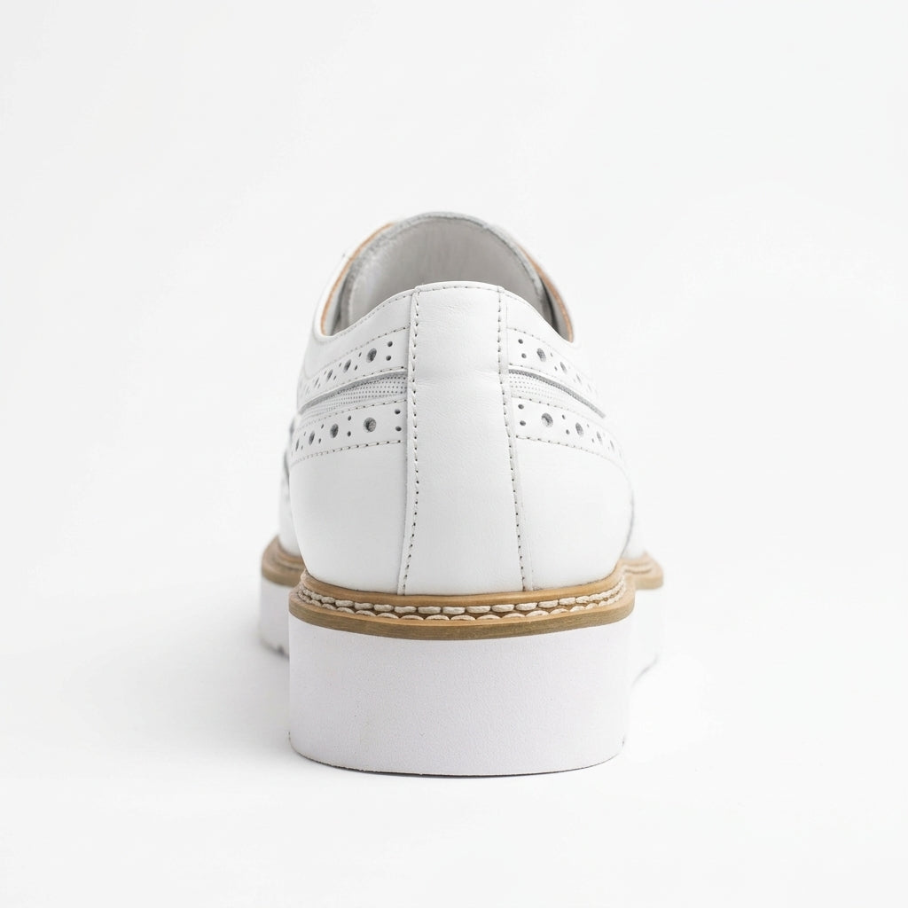 Giovanni 'Tone' White Leather Sneakers
