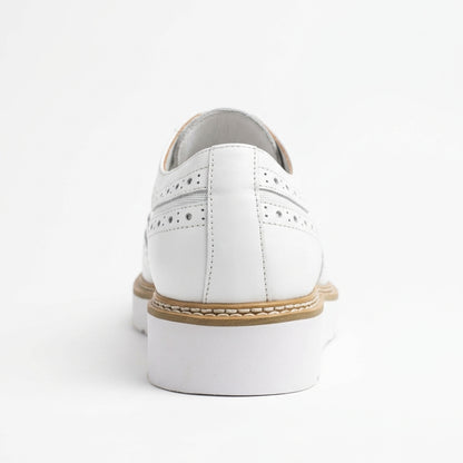 Giovanni 'Tone' White Leather Sneakers