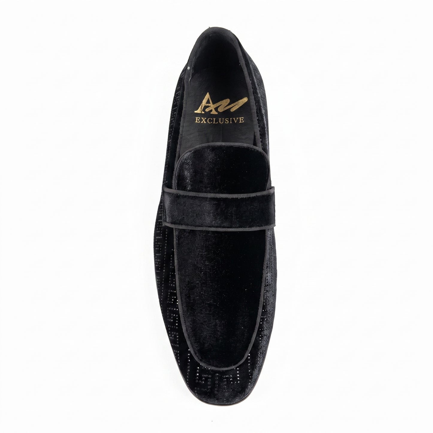 After Midnight Vincent Greek Key Crystal Loafer