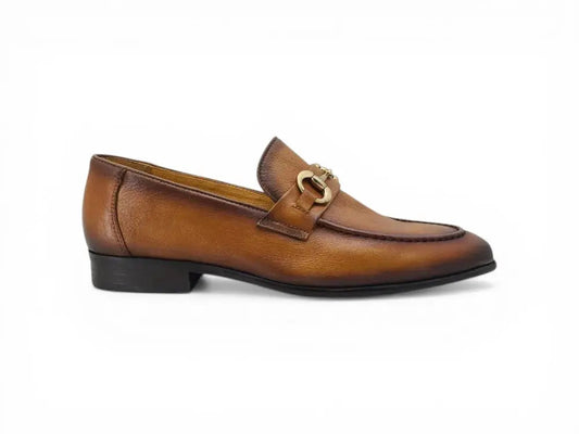 Soft Calf Leather with gold horse bit