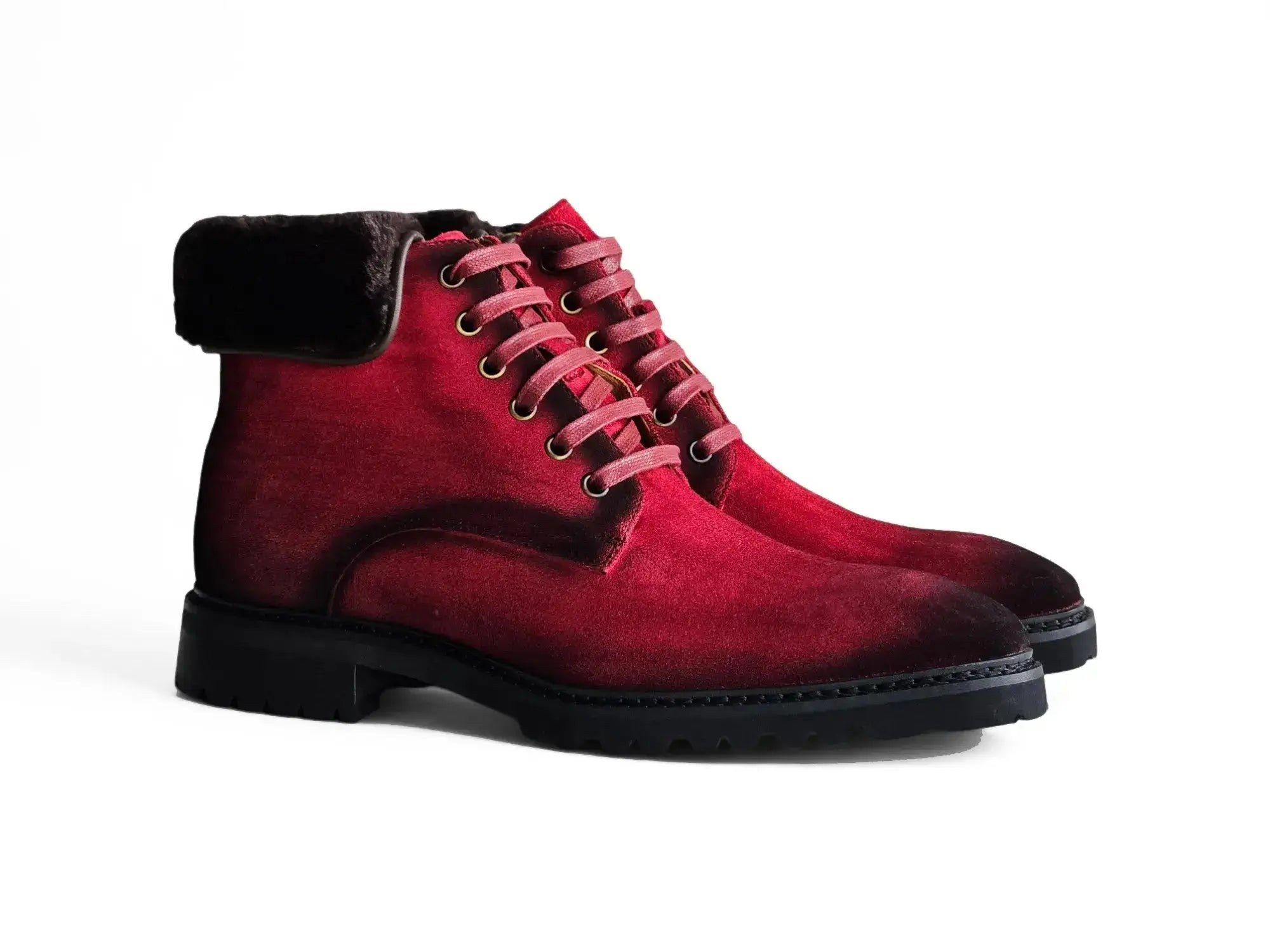 Suede Boot With Shearling