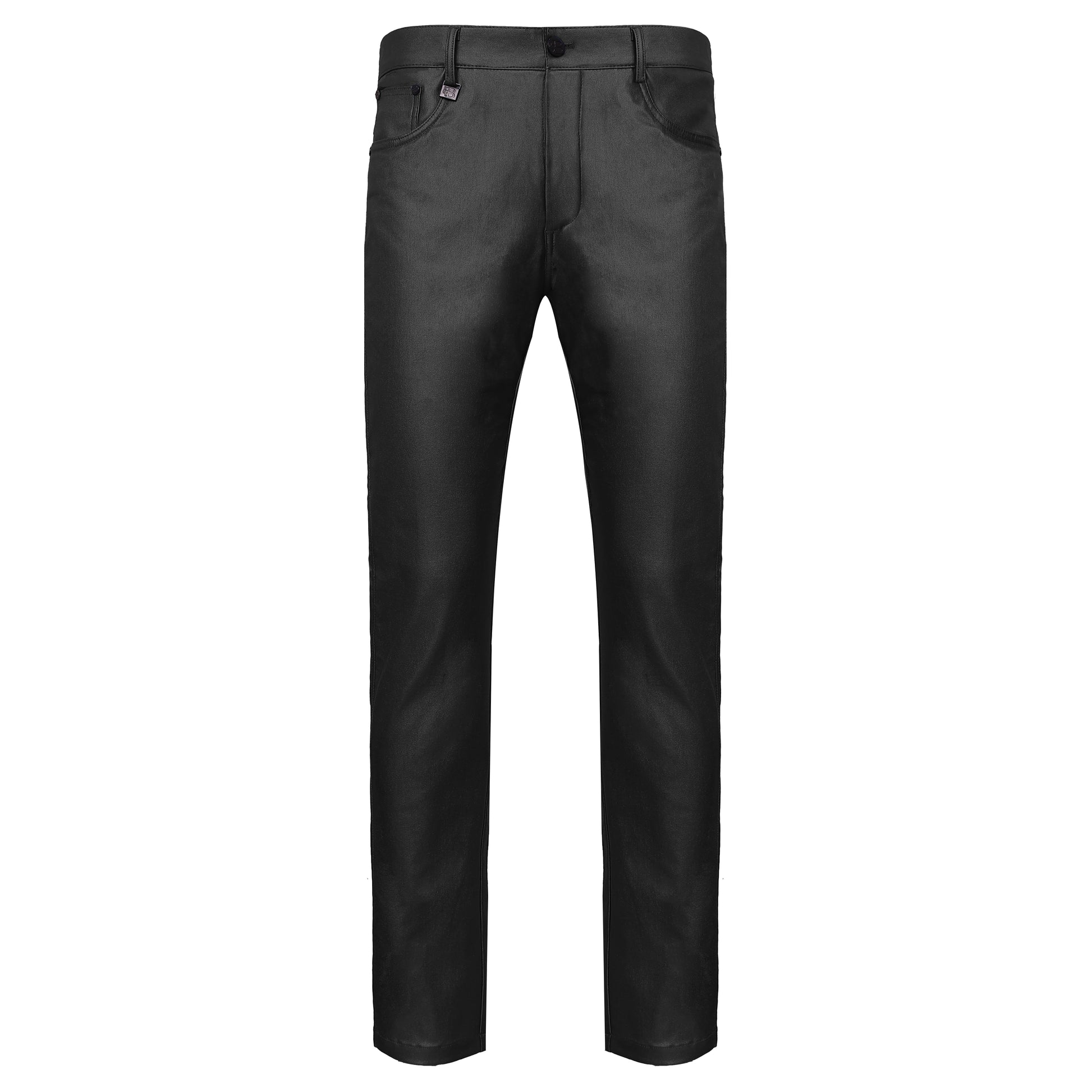 Versatile Vogue Metallic Jeans BLACK - Dudes Boutique