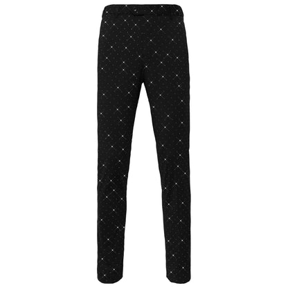 Dapper Details Pants BLACK/SILVER