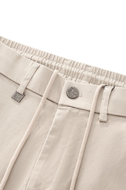 Apex Drawstring Stretch Pants BEIGE
