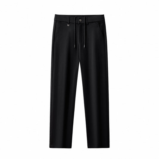 Apex Drawstring Stretch Pants BLACK