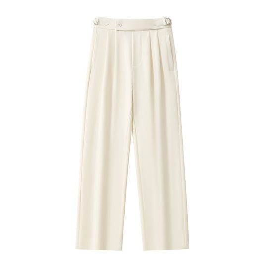 Wellington Side-Tab Trousers IVORY