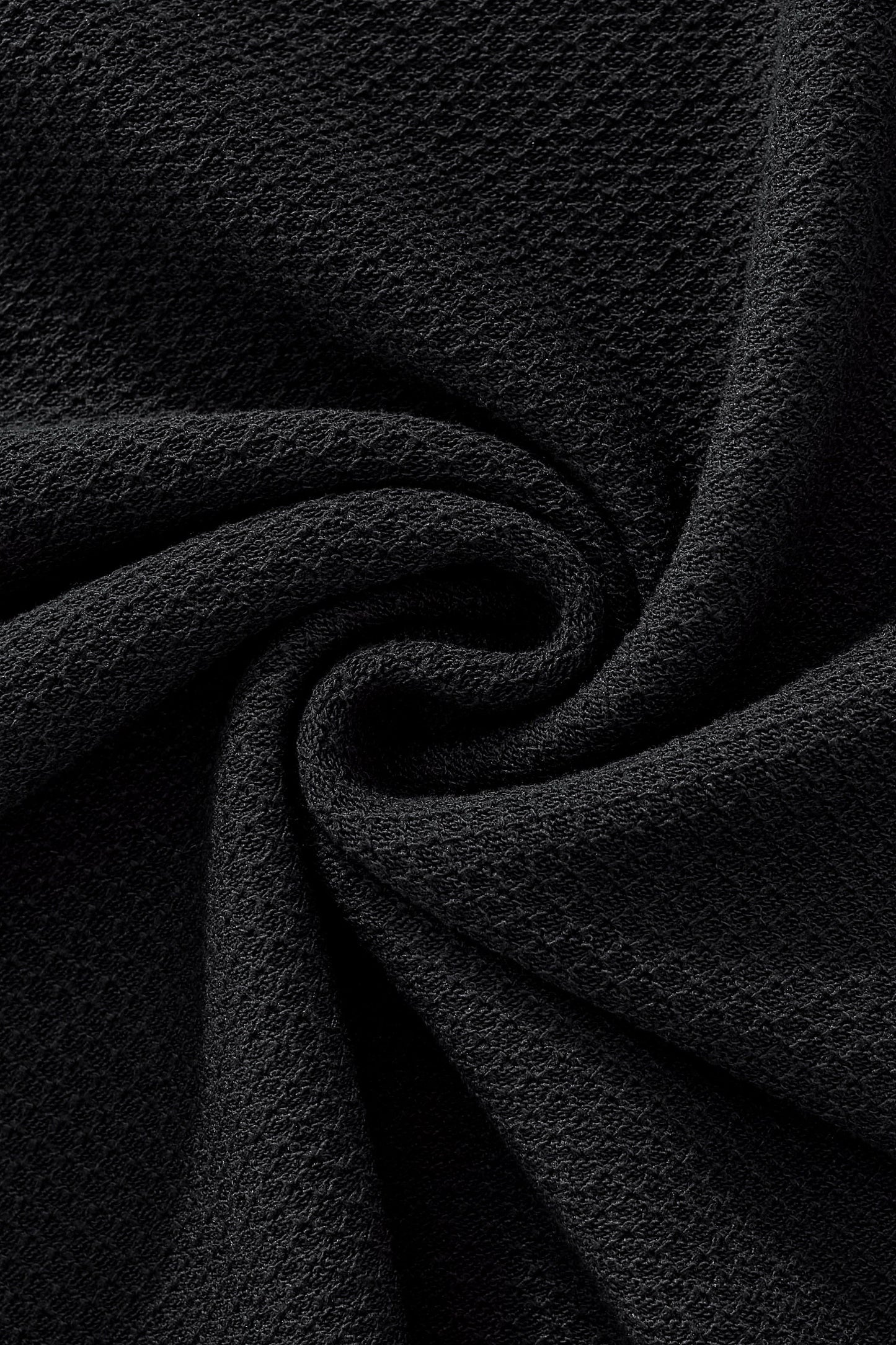 Textura Knit Tee BLACK