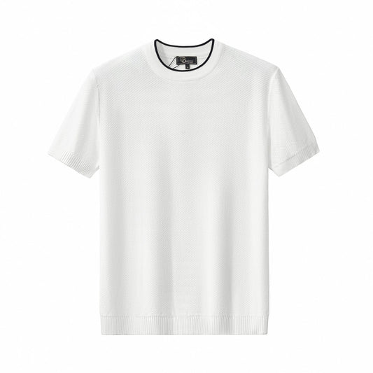 Textura Knit Knit Tee WHITE