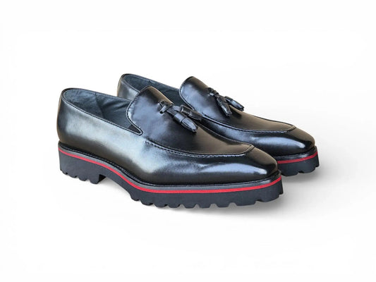 Tassel Loafer in Lug Sole