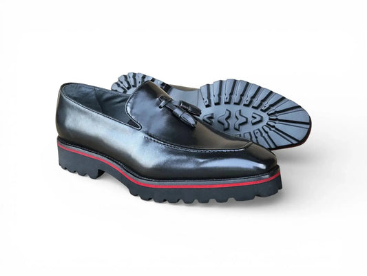 Tassel Loafer in Lug Sole