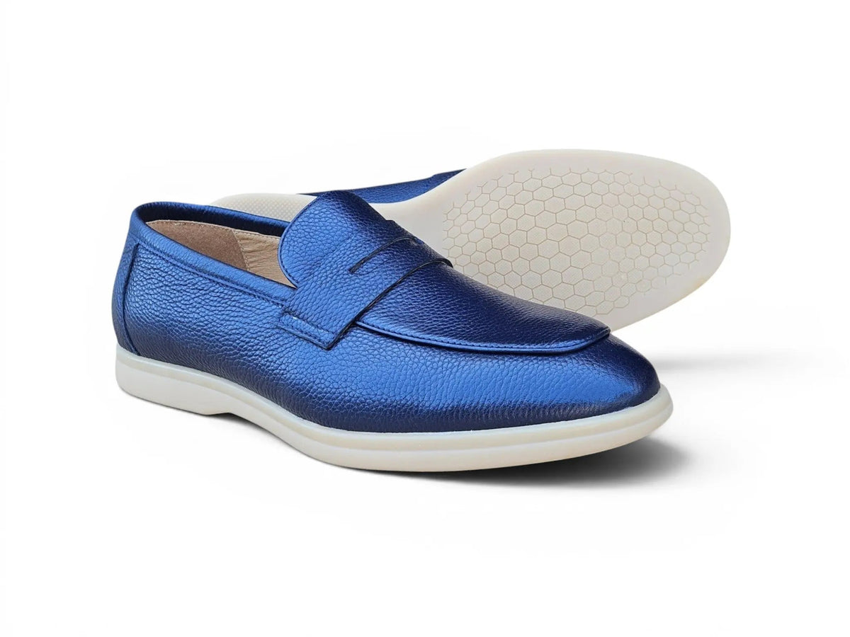 Tumble Calfskin Penny Loafer