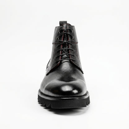 Giovanni 'Walker' Black Leather Boots