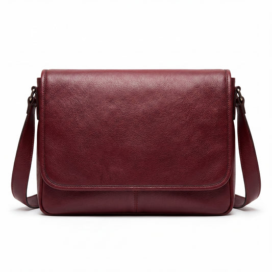 Scully 925 Maroon Brown Messenger Bag
