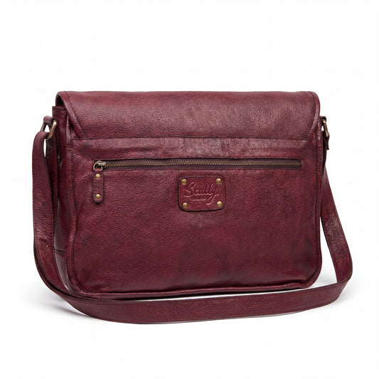 Scully 925 Maroon Brown Messenger Bag