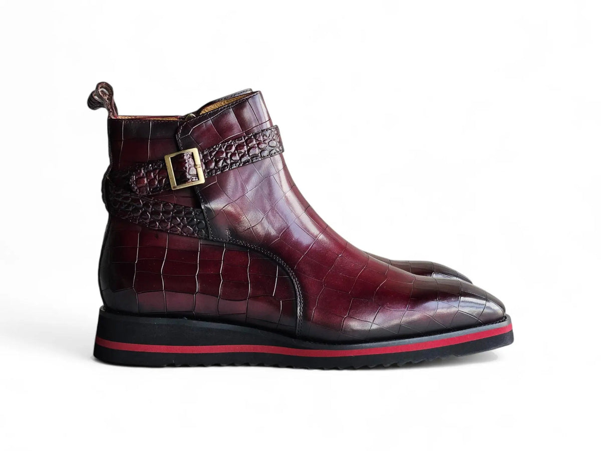 Vesper Cross Strap Buckle Boot