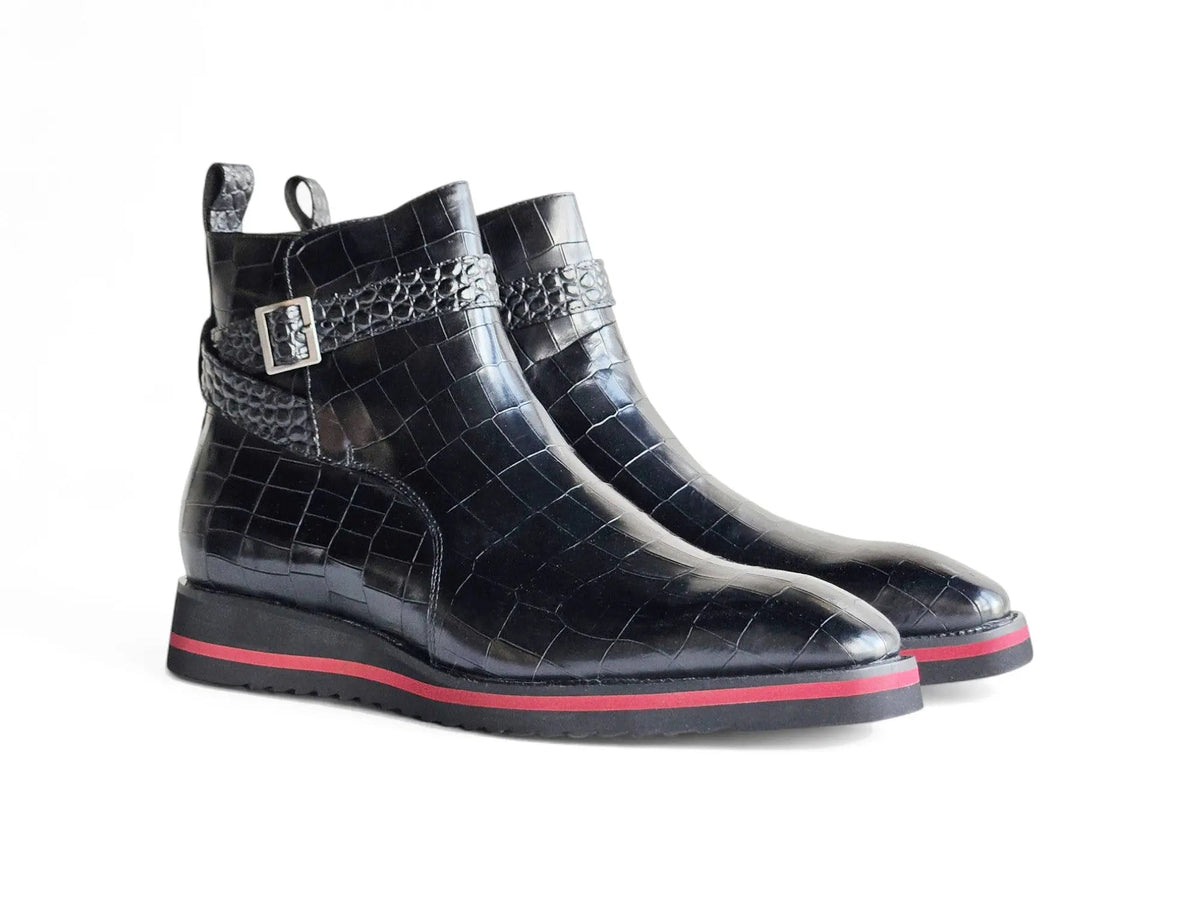 Vesper Cross Strap Buckle Boot