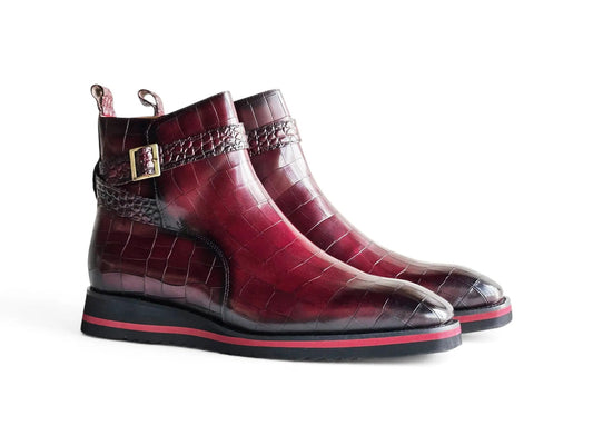 Vesper Cross Strap Buckle Boot