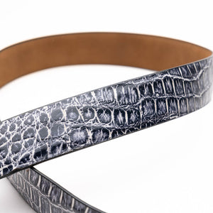 Marco Di Milano Alligator Belt Antique Newspaper - Dudes Boutique