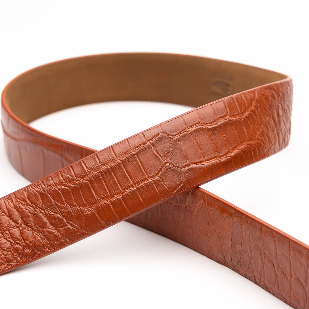 Marco Di Milano Alligator Belt Cognac - Dudes Boutique