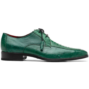 Marco Di Milano Andretti Green Lemon Ostrich Leg Dress Shoes - Dudes Boutique