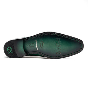 Marco Di Milano Andretti Green Lemon Ostrich Leg Dress Shoes - Dudes Boutique