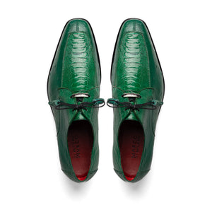 Marco Di Milano Andretti Green Lemon Ostrich Leg Dress Shoes - Dudes Boutique