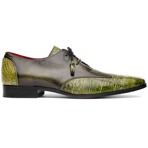 Marco Di Milano Anzio Green Alligator & Calfskin Dress Shoes - Dudes Boutique