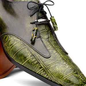 Marco Di Milano Anzio Green Alligator & Calfskin Dress Shoes - Dudes Boutique