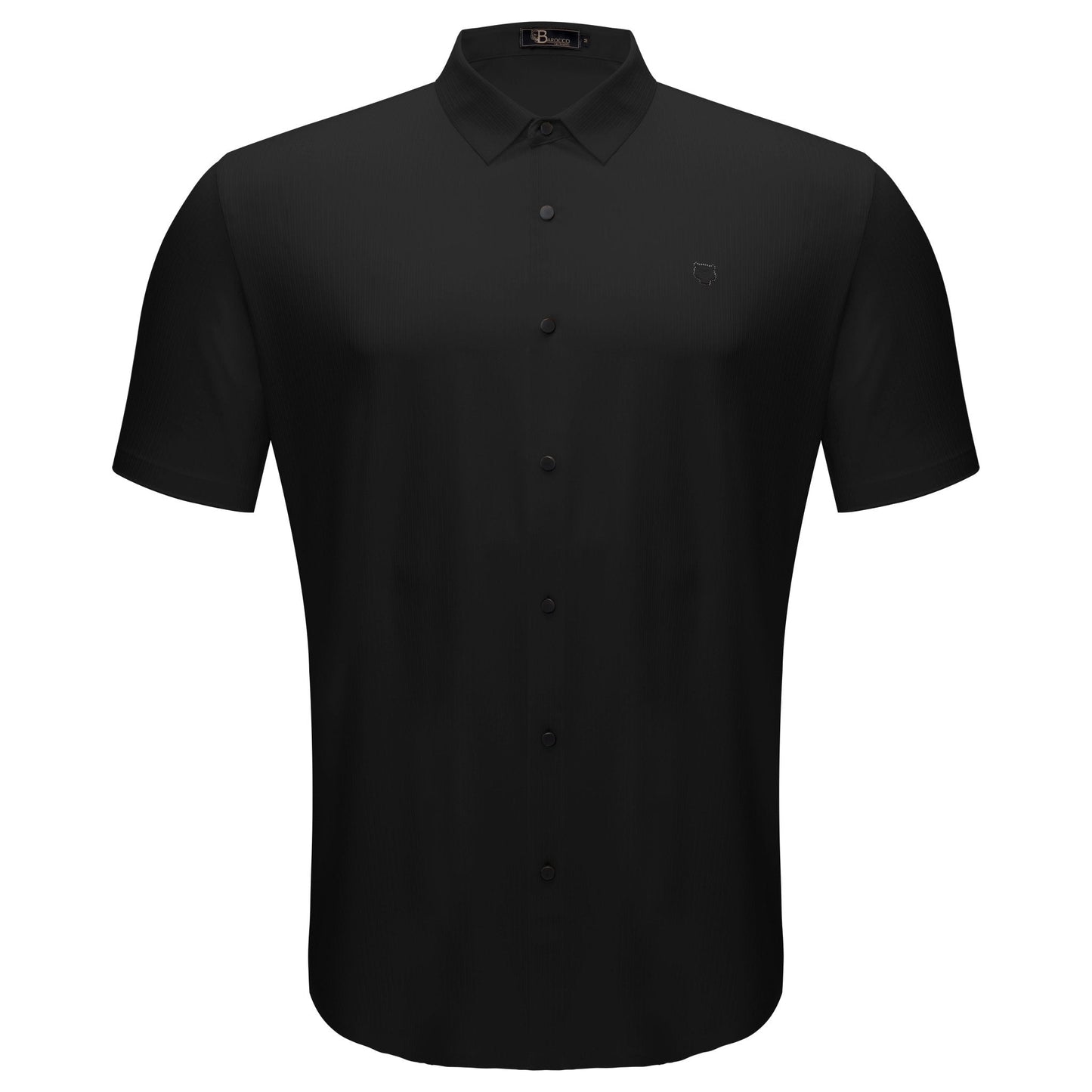 Apex Spirit Short Sleeve Button-Up BLACK