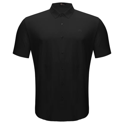Apex Spirit Short Sleeve Button-Up BLACK