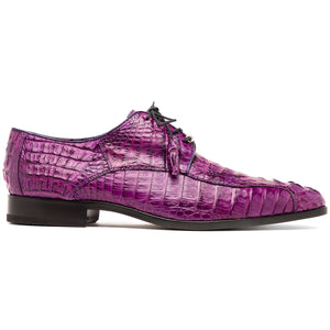 Marco Di Milano Apricena Purple Caiman Crocodile Dress Shoes - Dudes Boutique