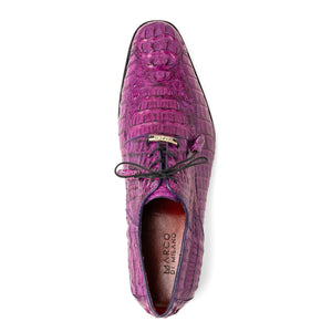 Marco Di Milano Apricena Purple Caiman Crocodile Dress Shoes - Dudes Boutique