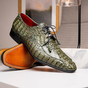 Marco Di Milano Apricena Woodgreen Caiman Crocodile Dress Shoes - Dudes Boutique