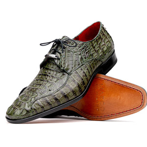 Marco Di Milano Apricena Woodgreen Caiman Crocodile Dress Shoes - Dudes Boutique