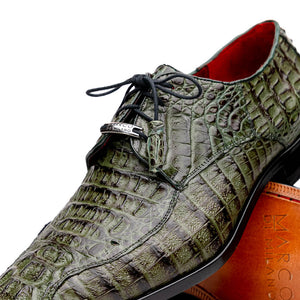 Marco Di Milano Apricena Woodgreen Caiman Crocodile Dress Shoes - Dudes Boutique