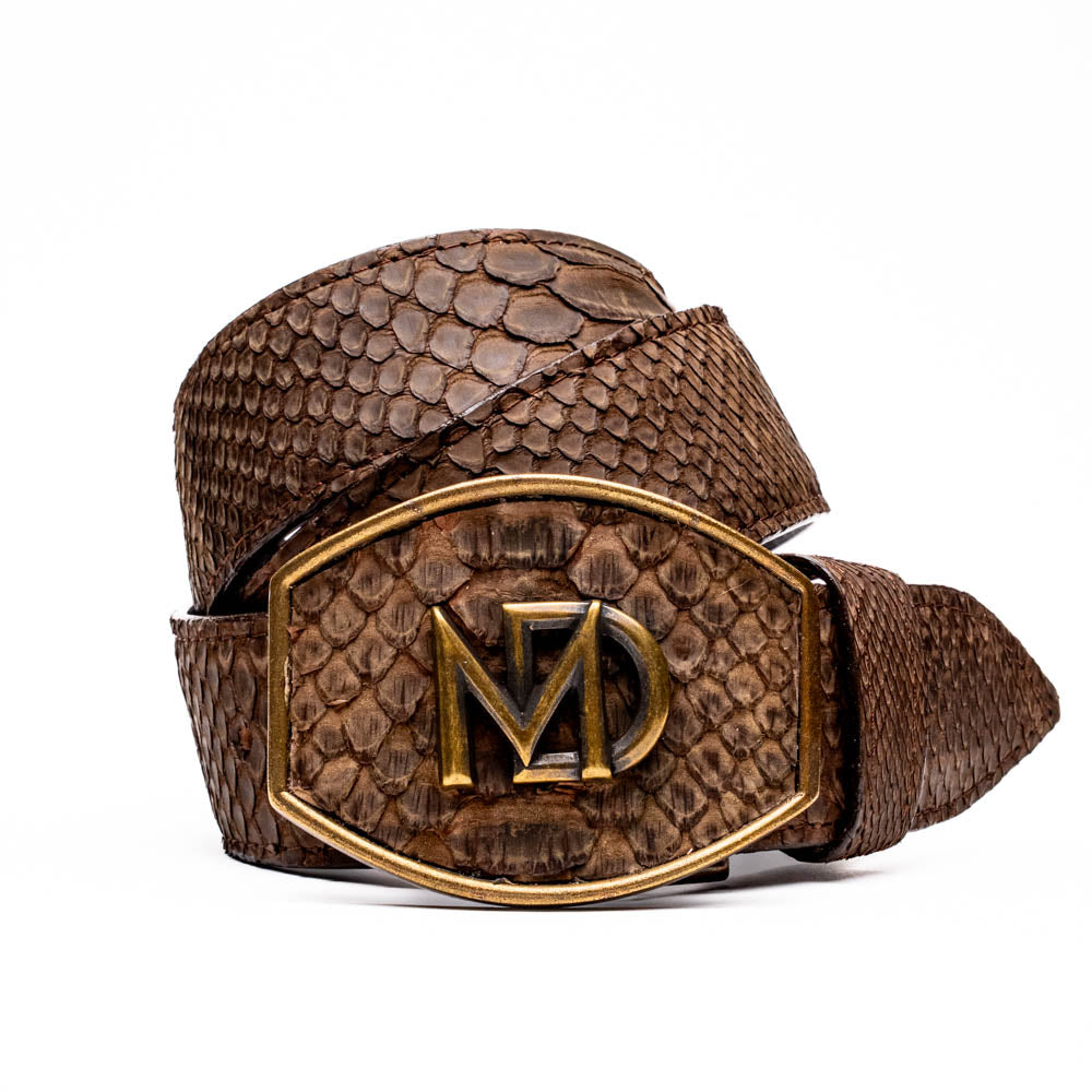 Marco Di Milano Arkansas Python Belt - Brown