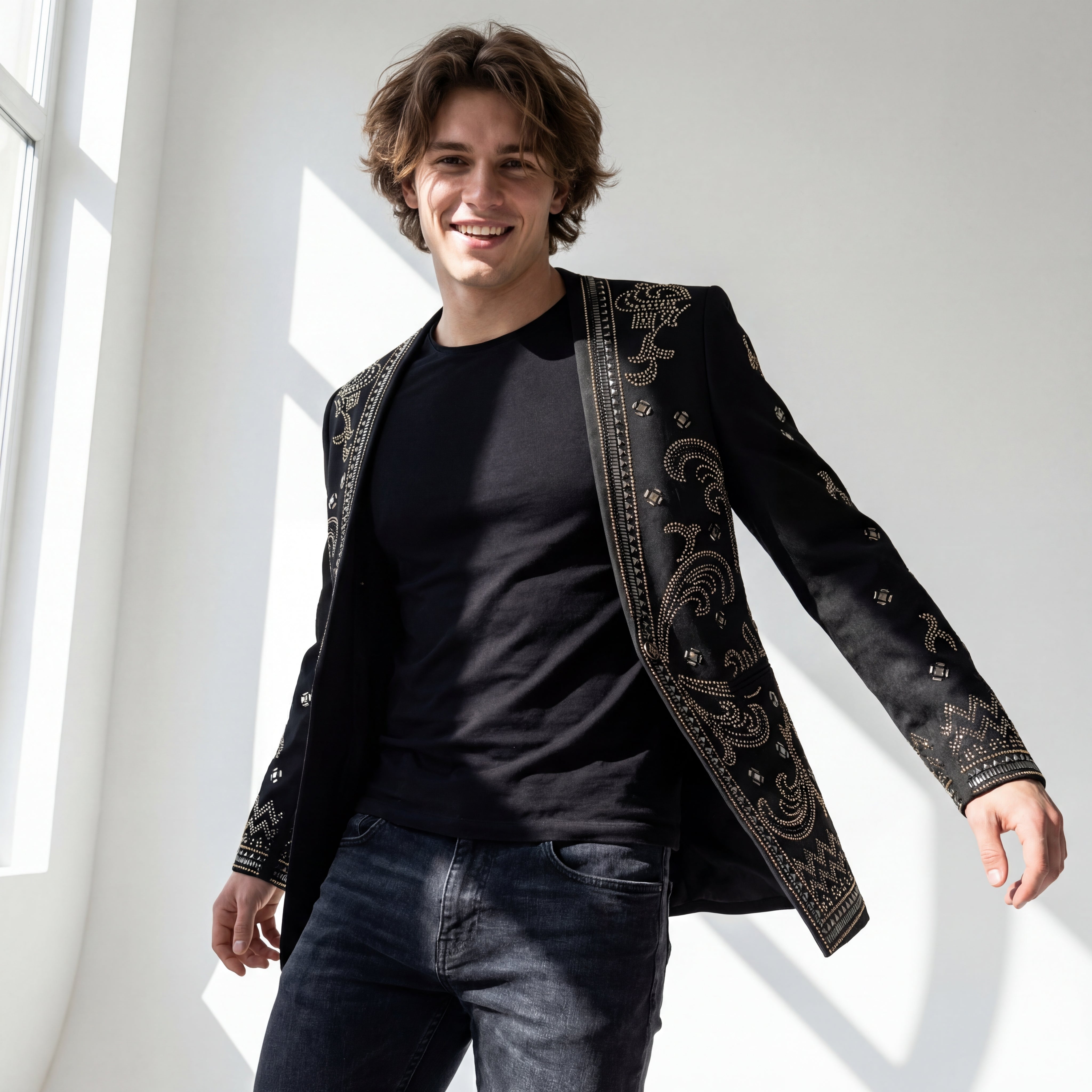 Artistic Luxe Blazer BLACK/GOLD