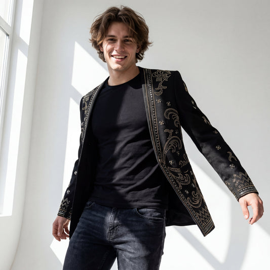 Artistic Luxe Blazer BLACK/GOLD