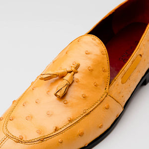 Marco Di Milano Aubiere Buttercup Ostrich Quill Tassel Loafers - Dudes Boutique