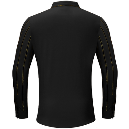 Boss Authority Button-Up Shirt BLACK - Dudes Boutique