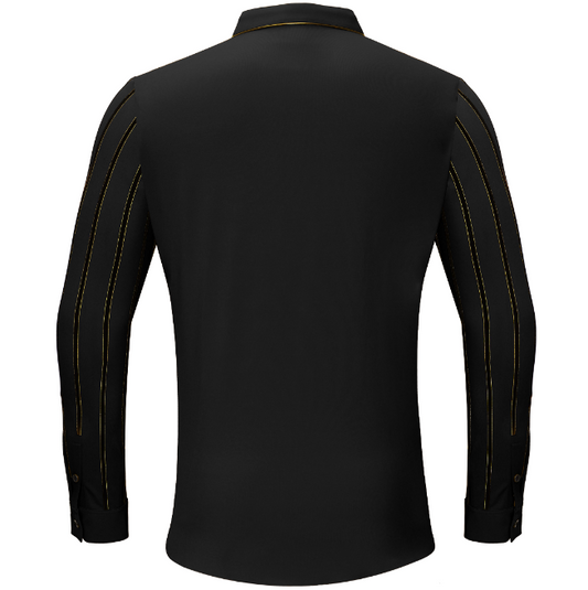 Boss Authority Button-Up Shirt BLACK - Dudes Boutique