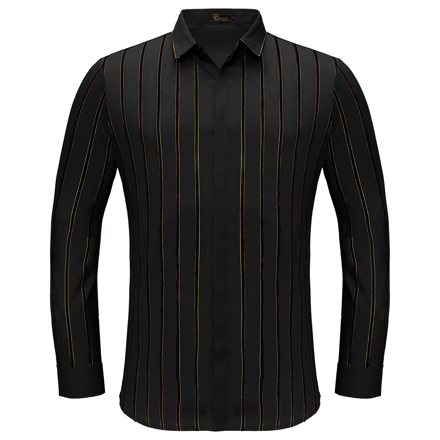 Boss Authority Button-Up Shirt BLACK - Dudes Boutique